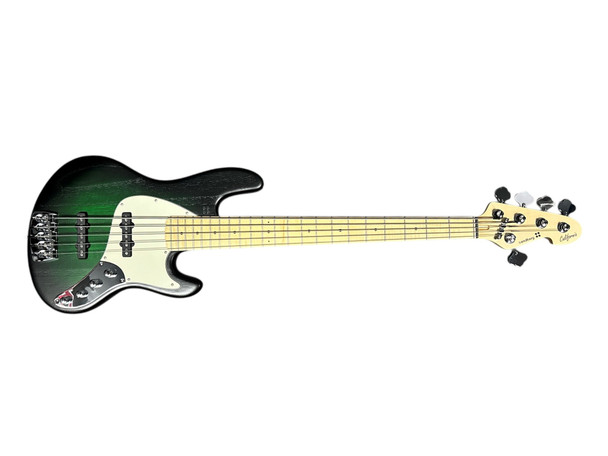Sandberg Cal. TT-5 SuperLight Matte Green Burst / Maple 5 string Bass At Bass Central