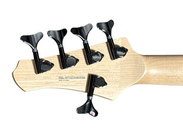 MTD Kingston KZX 5 (V1) FRETLESS LINED Mocha / Ebanol, USA Bartolini  5 String Bass At Bass Central