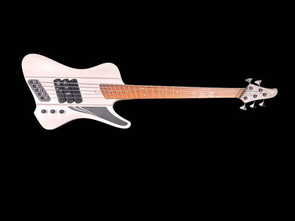 Dingwall D-Roc 5, Ducati White/ Pau Ferro 5 String Bass At Bass Central