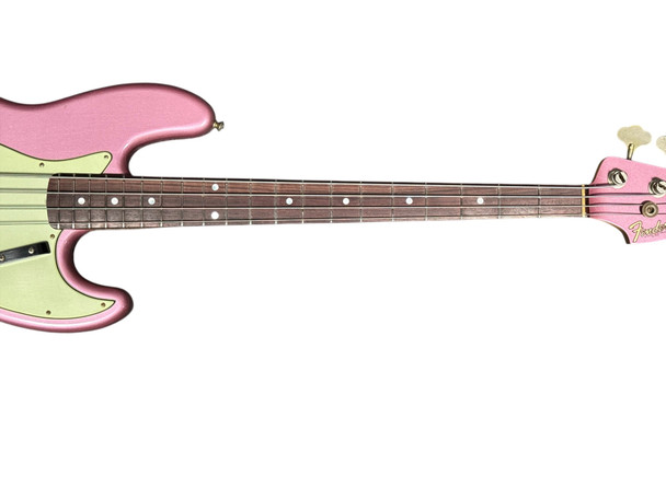 Fender Custom Shop Journeyman 1965 J Bass, Faded Burgundy Mist/Rosewood  4 String Bass At Bass Central