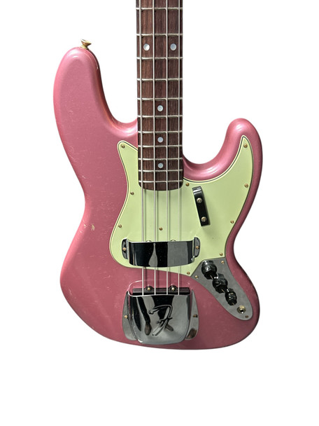 Fender Custom Shop Journeyman 1965 J Bass, Faded Burgundy Mist/Rosewood  4 String Bass At Bass Central