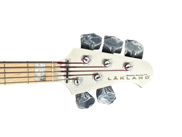 Lakland Skyline 55-02 Custom White/Maple 5 String Bass At Bass Central