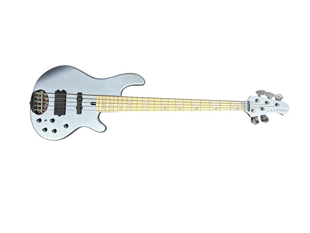 Lakland Skyline 55-02 Custom Ice Blue Metallic/Maple  5 String Bass At Bass Central