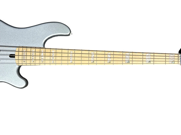 Lakland Skyline 55-02 Custom Ice Blue Metallic/Maple  5 String Bass At Bass Central