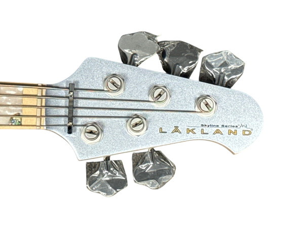Lakland Skyline 55-02 Custom Ice Blue Metallic/Maple  5 String Bass At Bass Central