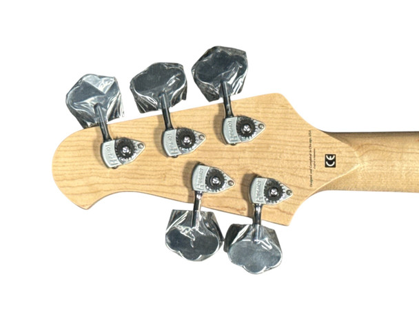 Lakland Skyline 55-02 Deluxe, Honey Burst Quilt Maple Top 5 String Bass At Bass Central