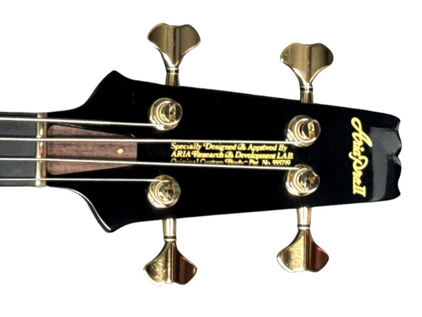 Aria Pro II SB-1000, Black with Ebony 4 String Bass At Bass Central