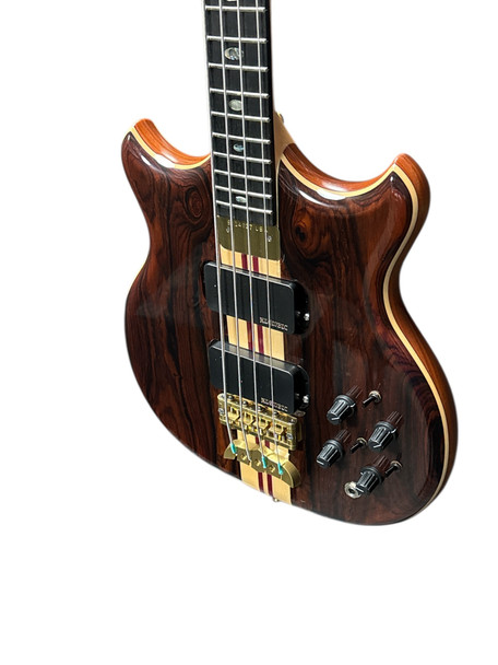 Alembic Stanley Clarke Sign Deluxe, Cocobolo / Ebony 4 String Bass At Bass Central