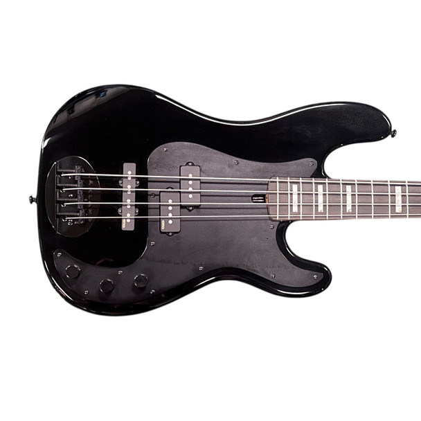 Lakland Skyline 44-64 GZ, Gloss Black / Ebony /Geezer Butler 4 String Bass At Bass Central