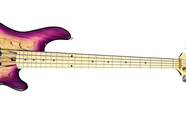 Lakland Skyline 55-02 Custom, Spalt Violet Burst / Maple   5 String Bass At Bass Central