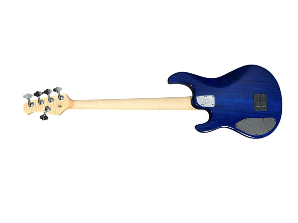 Ernie Ball Music Man 2025 BFR LTD Edition StingRay 5 HH, Paua Blue/Maple  5 String Bass At Bass Central