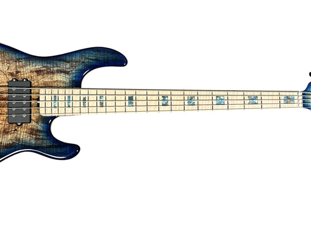 Ernie Ball Music Man 2025 BFR LTD Edition StingRay 5 HH, Paua Blue/Maple  5 String Bass At Bass Central