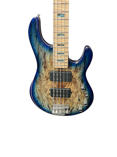 Ernie Ball Music Man 2025 BFR LTD Edition StingRay 5 HH, Paua Blue/Maple  5 String Bass At Bass Central