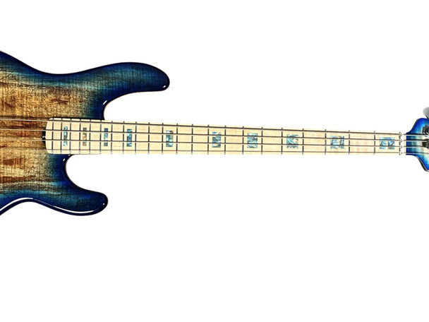 Ernie Ball Music Man 2025 BFR LTD Edition StingRay 4 H, Paua Blue/Maple  4 String Bass At Bass Central