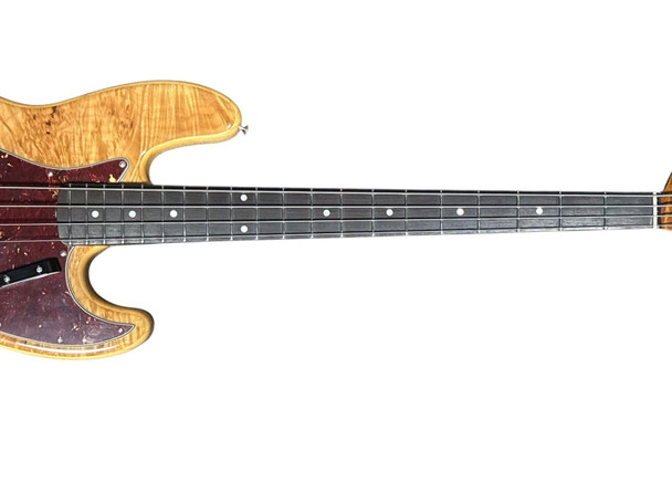 Fender Custom Shop NOS Artisan Jazz Bass, Aged Natural Flame Maple Burl/Roasted Maple fretboard