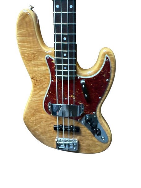 Fender Custom Shop NOS Artisan Jazz Bass, Aged Natural Flame Maple Burl/Roasted Maple