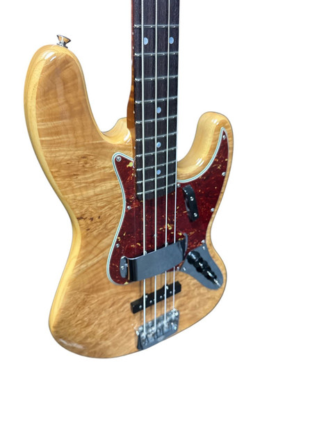 Fender Custom Shop NOS Artisan Jazz Bass, Aged Natural Flame Maple Burl/Roasted Maple