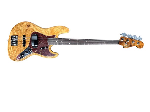 Fender Custom Shop NOS Artisan J Bass, Flame Maple Burl/Rosewood 4 String Bass At Bass Central