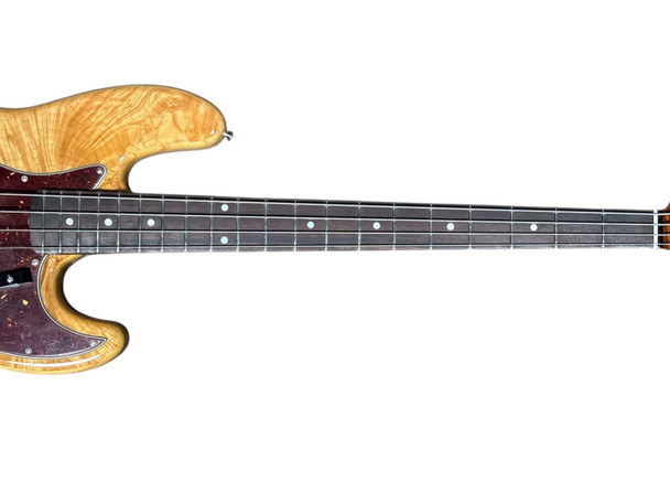 Fender Custom Shop NOS Artisan J Bass, Flame Maple Burl/Rosewood 4 String Bass At Bass Central