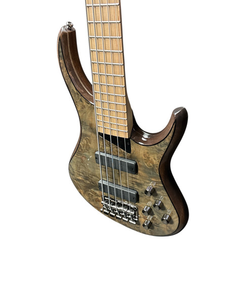 MTD Kingston KZX 5 (V2) *RARE* Mocha / Maple, USA Bartolini 5 String Bass At Bass Central