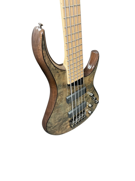 MTD Kingston KZX 5 (V2) *RARE* Mocha / Maple, USA Bartolini 5 String Bass At Bass Central