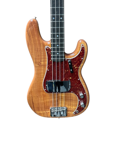 Fender Custom Shop NOS Artisan P Bass, KOA/Ebony 4 String Bass At Bass Central