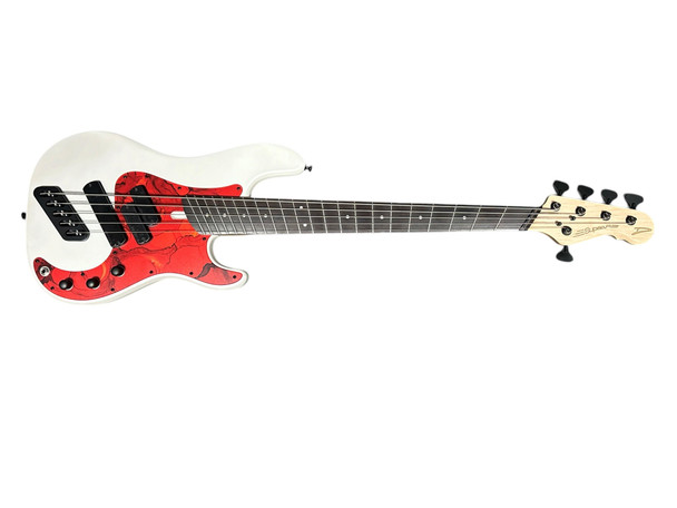 Dingwall SP1 5 (5) Ducati White w/Rosewood B-STOCK With COSMETIC FLAWS  5 String Bass At Bass Central