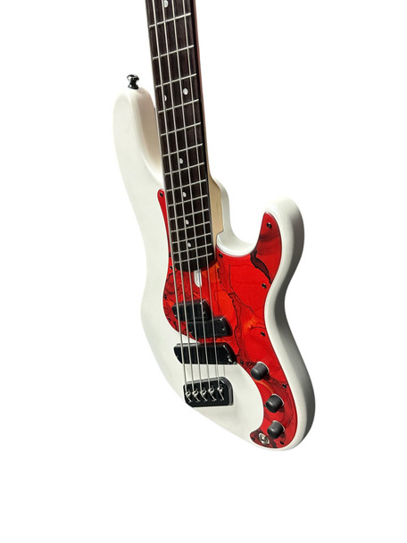 Dingwall SP1 5 (5) Ducati White w/Rosewood B-STOCK With COSMETIC FLAWS  5 String Bass At Bass Central