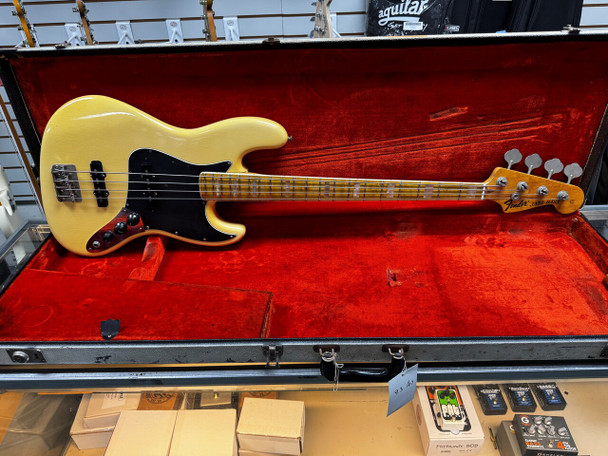 Fender Jazz Bass, 1974 Olympic White/Maple 4 String Bass At Bass Central