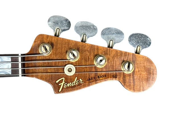 Fender Custom Shop 1964 RELIC  Artisan J Bass, Honeyburst Flame Maple Burl/Rosewood  4 String Bass At Bass Central