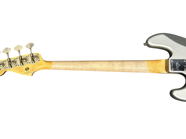 Fender Custom Shop 1965 Journeyman J Bass, Faded Inca Silver/Rosewood  4 String Bass At Bass Central