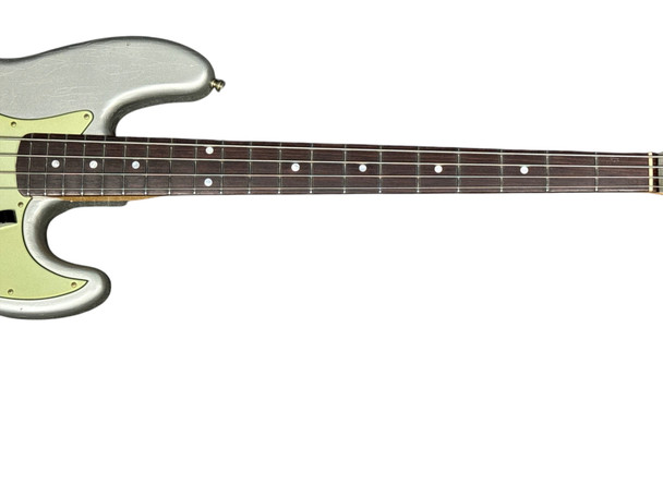 Fender Custom Shop 1965 Journeyman J Bass, Faded Inca Silver/Rosewood  4 String Bass At Bass Central