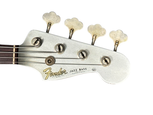 Fender Custom Shop 1965 Journeyman J Bass, Faded Inca Silver/Rosewood  4 String Bass At Bass Central