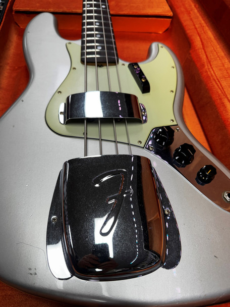 Fender Custom Shop 1965 Journeyman J Bass, Faded Inca Silver/Rosewood  4 String Bass At Bass Central
