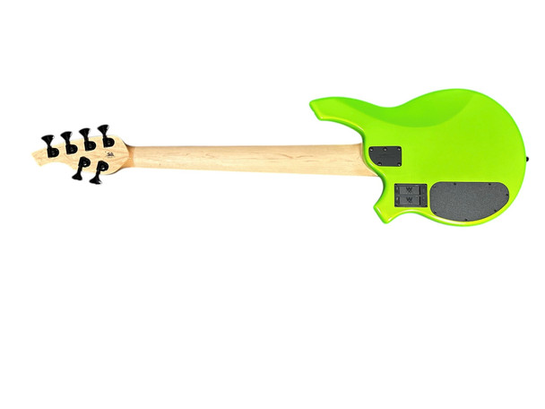 Ernie Ball Music Man Bongo 6 HH, Mantis Green / Maple 6 String Bass At Bass Central