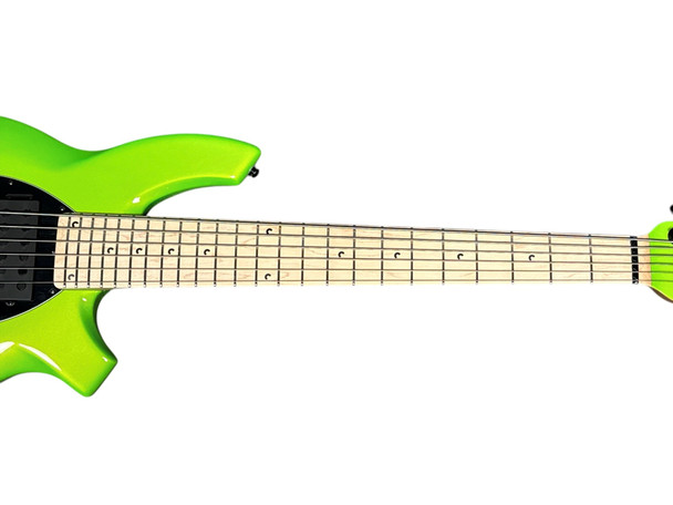 Ernie Ball Music Man Bongo 6 HH, Mantis Green / Maple 6 String Bass At Bass Central
