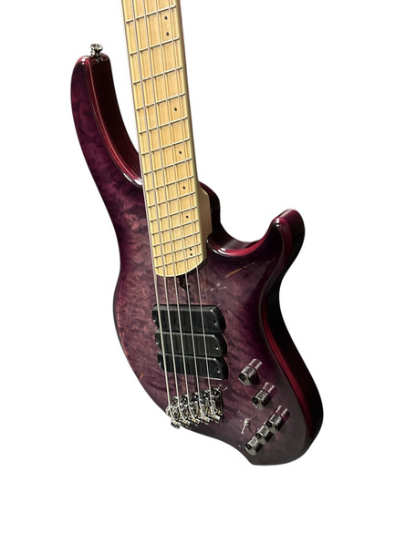 Dingwall Combustion (5), Ultra Violet w/ Maple 5 String Bass At Bass Central