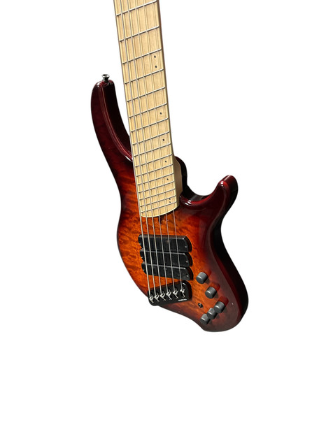 Dingwall Combustion 6, (3) Pickup, Vintage Burst w/ Pau Ferro B-STOCK 6 String Bass At Bass Central