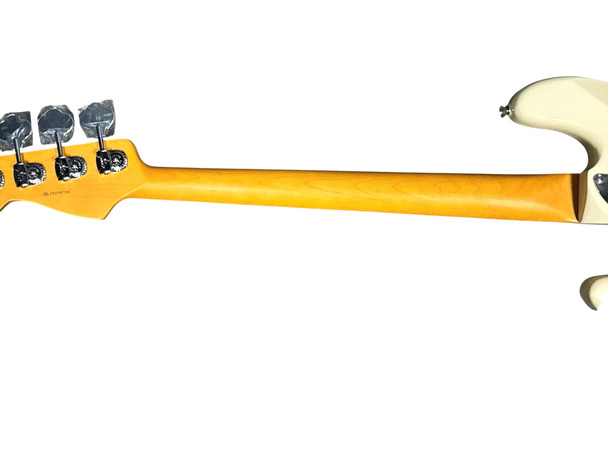 Fender AM Pro II Precision, Olympic White / Maple  4 String Bass At Bass Central