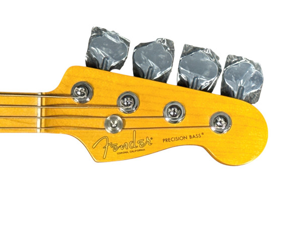 Fender AM Pro II Precision, Olympic White / Maple  4 String Bass At Bass Central