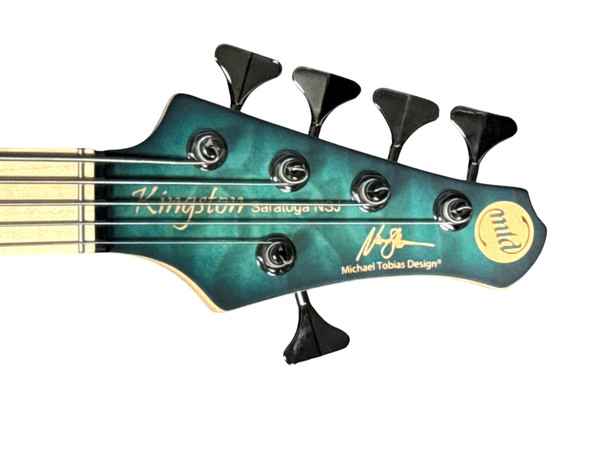 MTD Kingston Norm Stockton Sign. (5), Blueburst / Maple  5 String Bass At Bass Central