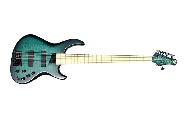 MTD Kingston Norm Stockton Sign. (5), Blueburst / Maple 5 String Bass At Bass Central