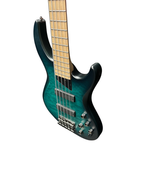 MTD Kingston Norm Stockton Sign. (5), Blueburst / Maple 5 String Bass At Bass Central