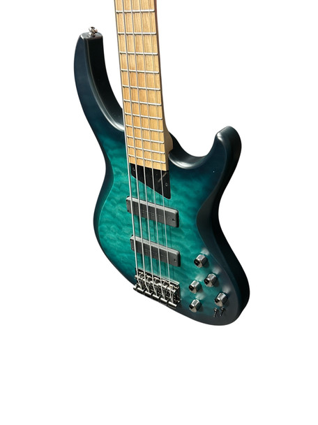 MTD Kingston Norm Stockton Sign. (5), Blueburst / Maple 5 String Bass At Bass Central