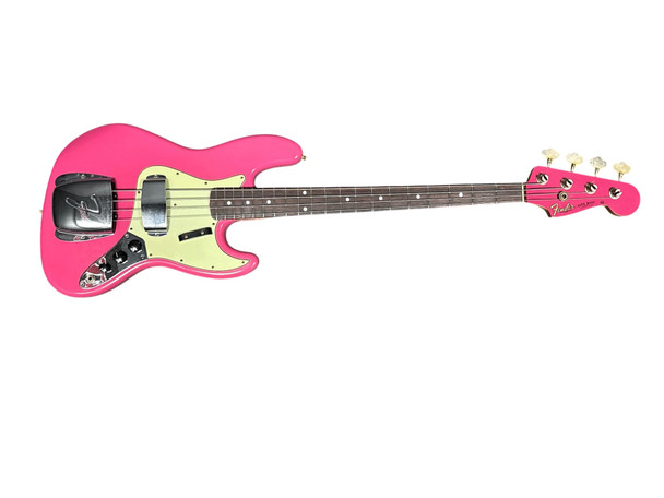 Fender Custom Shop Time Machine Journeyman 1965 Jazz Bass, Faded Dakota Red/Rosewood 4 String Bass At Bass Central