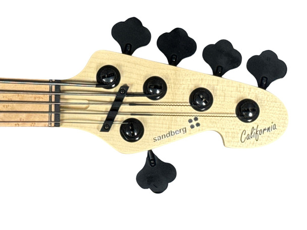 Sandberg TT-5 SuperLight, Matte Black / Maple Neck, BEM FB 5 String Bass At Bass Central