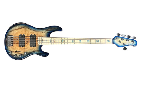 Ernie Ball Music Man 2025 BFR LTD Edition StingRay 5 HH, Paua Blue/Maple  5 String Bass At Bass Central