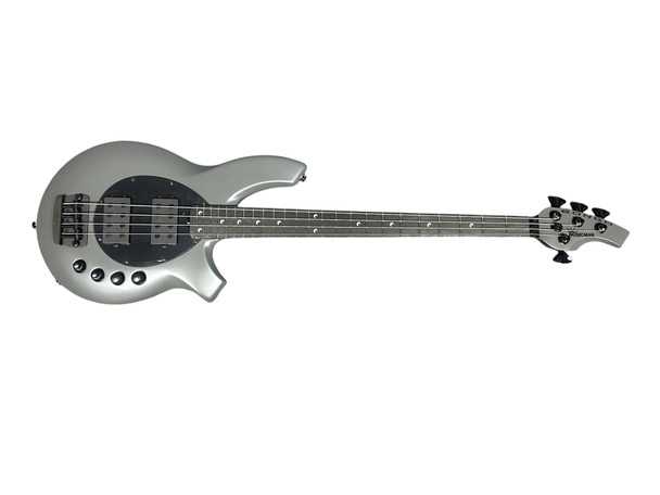 Ernie Ball Music Man Bongo 4 HH, Titan Grey / Ebony  4 String Bass At Bass Central