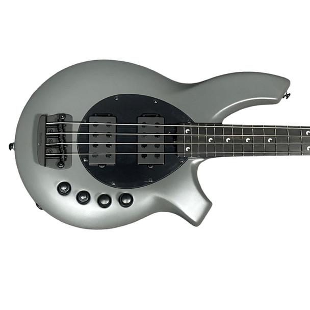 Ernie Ball Music Man Bongo 4 HH, Titan Grey / Ebony  4 String Bass At Bass Central