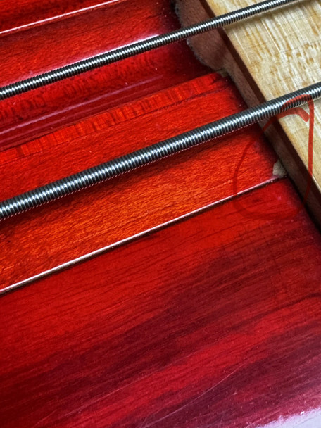 F BASS BN4 Red, Maple Fingerboard 4 String Bass At Bass Central